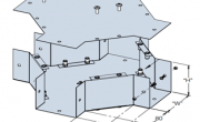 Cable Duct Fitting - Cross