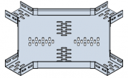 Cable Tray Fitting - Cross